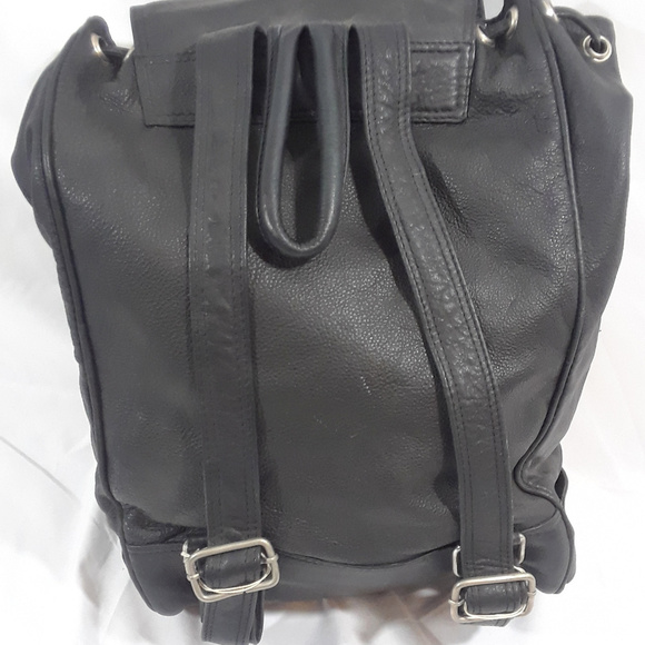 Avirex Daytona Hurricanes LTD  Leather Backpack Drawstring Motorcycle Style - Picture 2 of 6